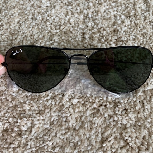 RayBan Accessories Ray Ban Black Aviators Polarized Poshmark